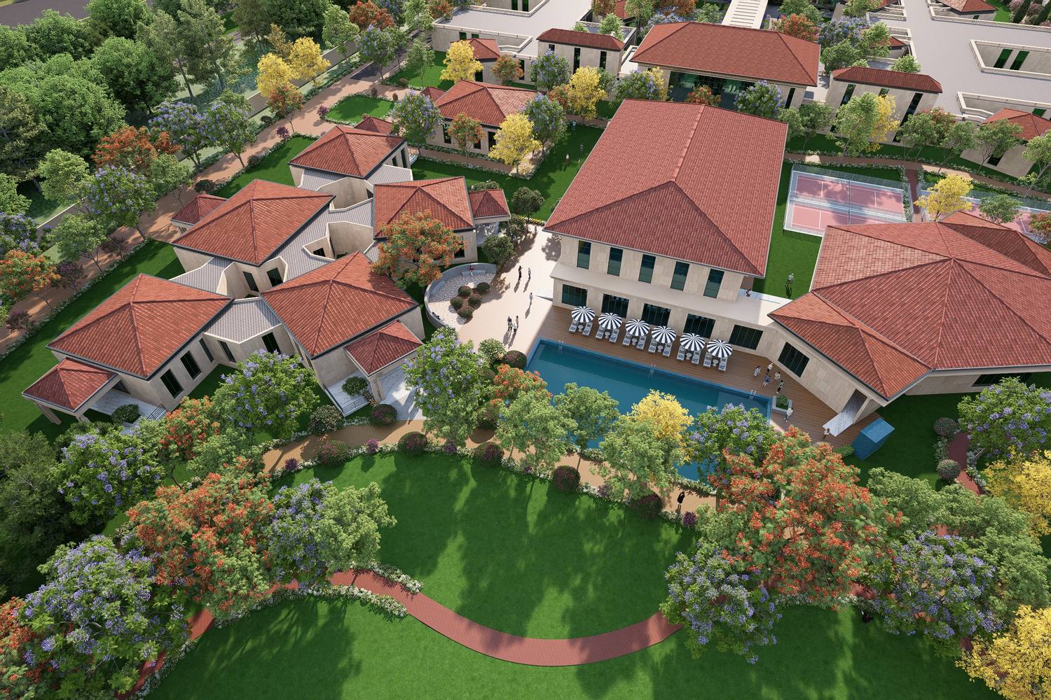 Hostels, club and pool
