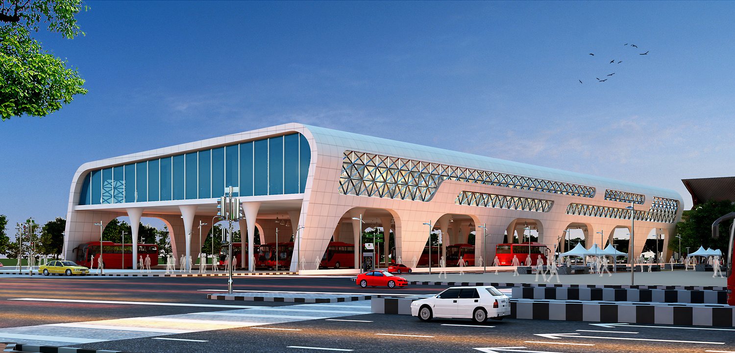 The new bus terminal on Janpath
