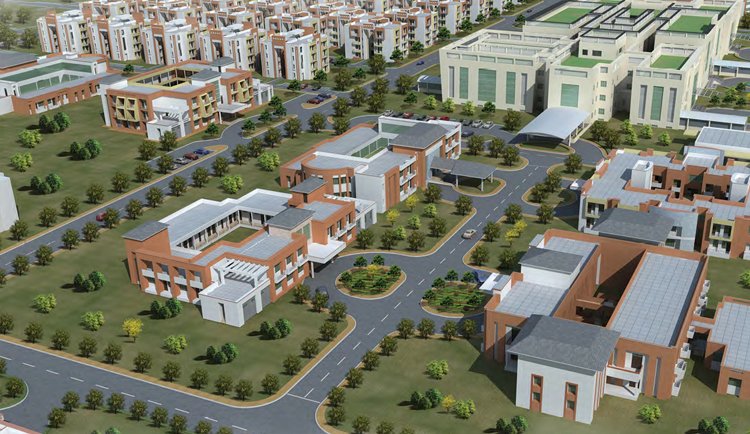 The Campus as planned, with training and residential blocks