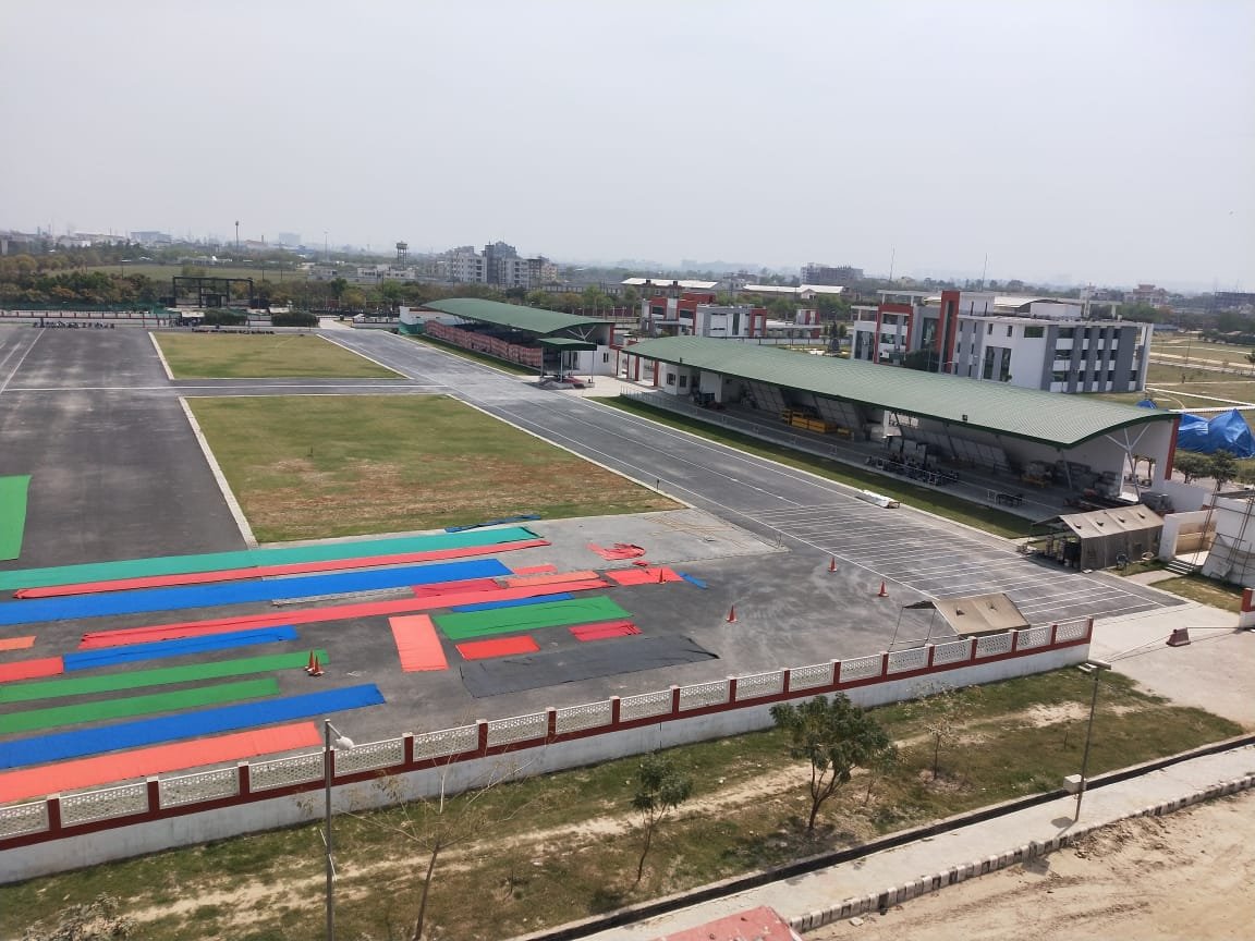 The parade grounds