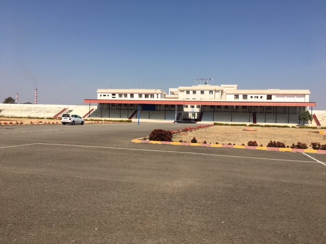 The parade ground and saluting base