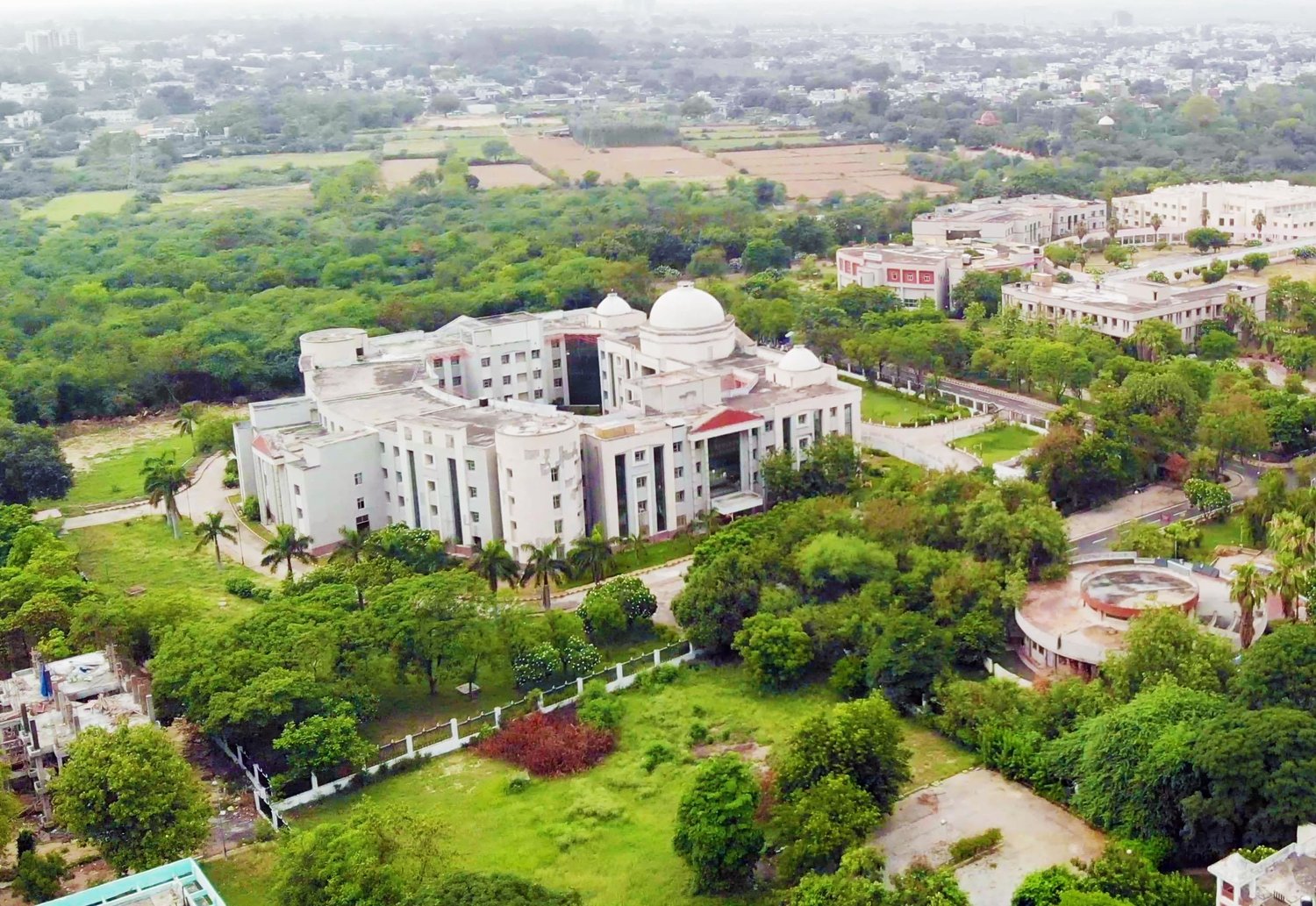 Institute of Dental Science and 100-bed hospital, from above