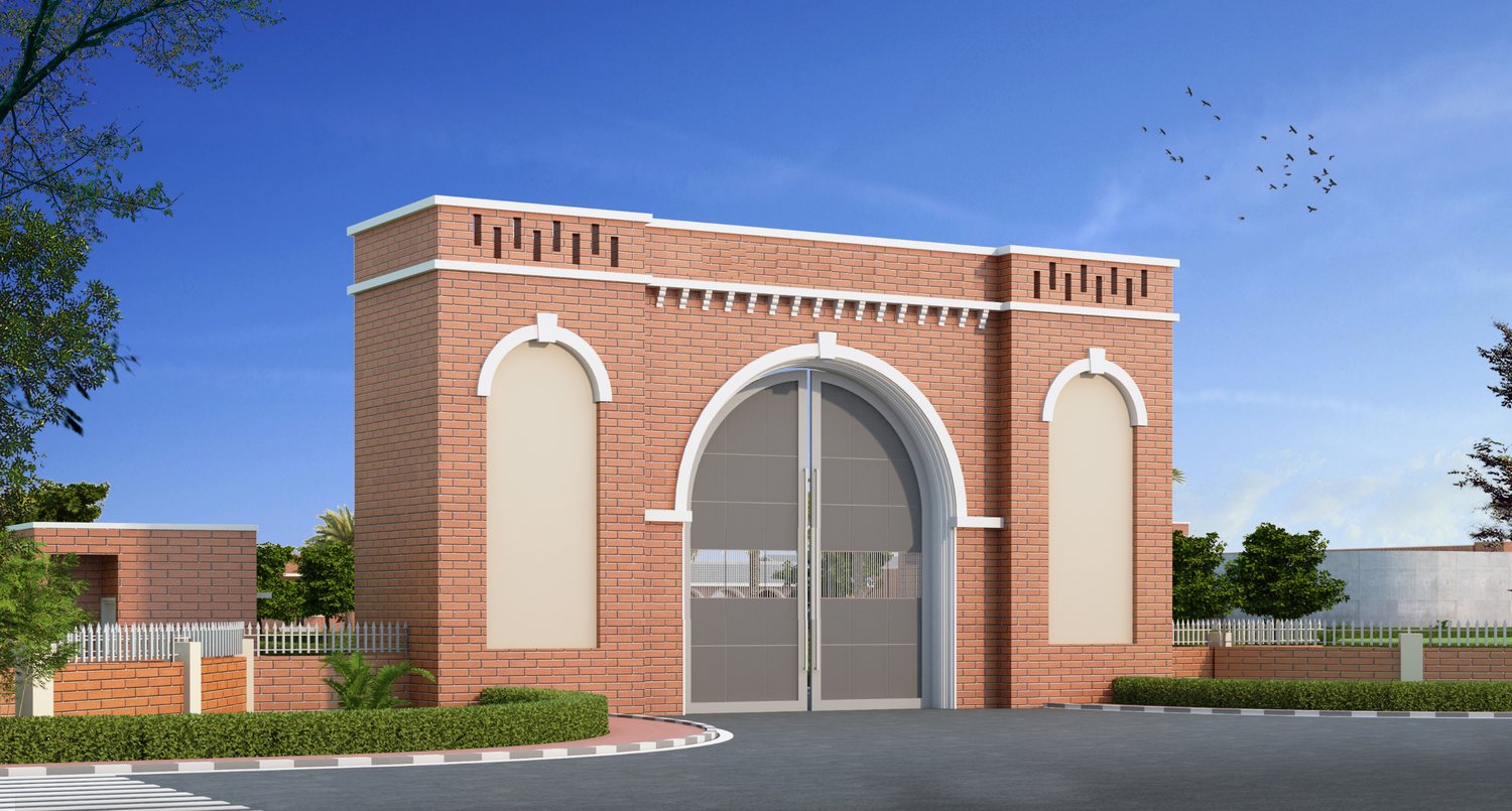 The entrance gate