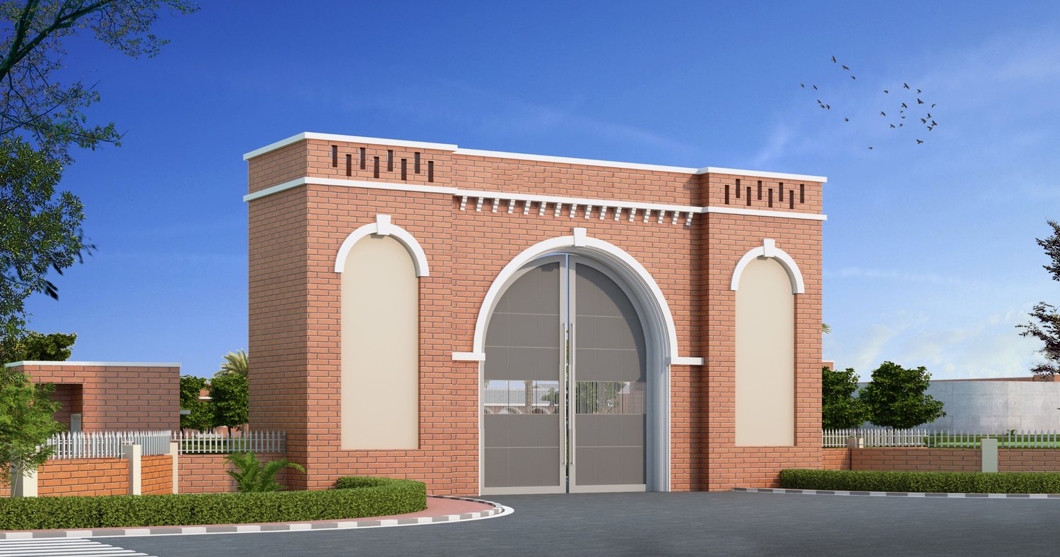 The entrance gate