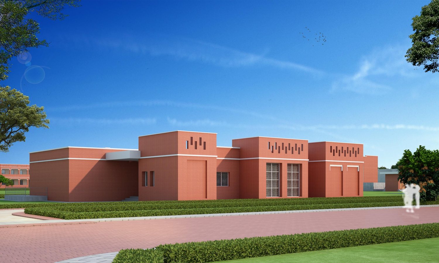 The kitchen block