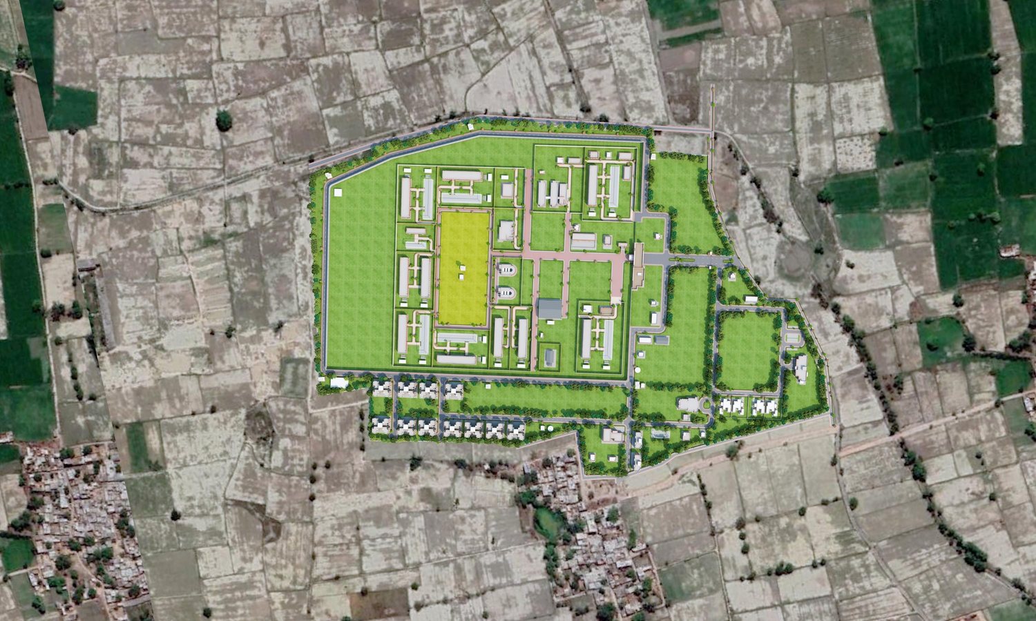 Top view of the site