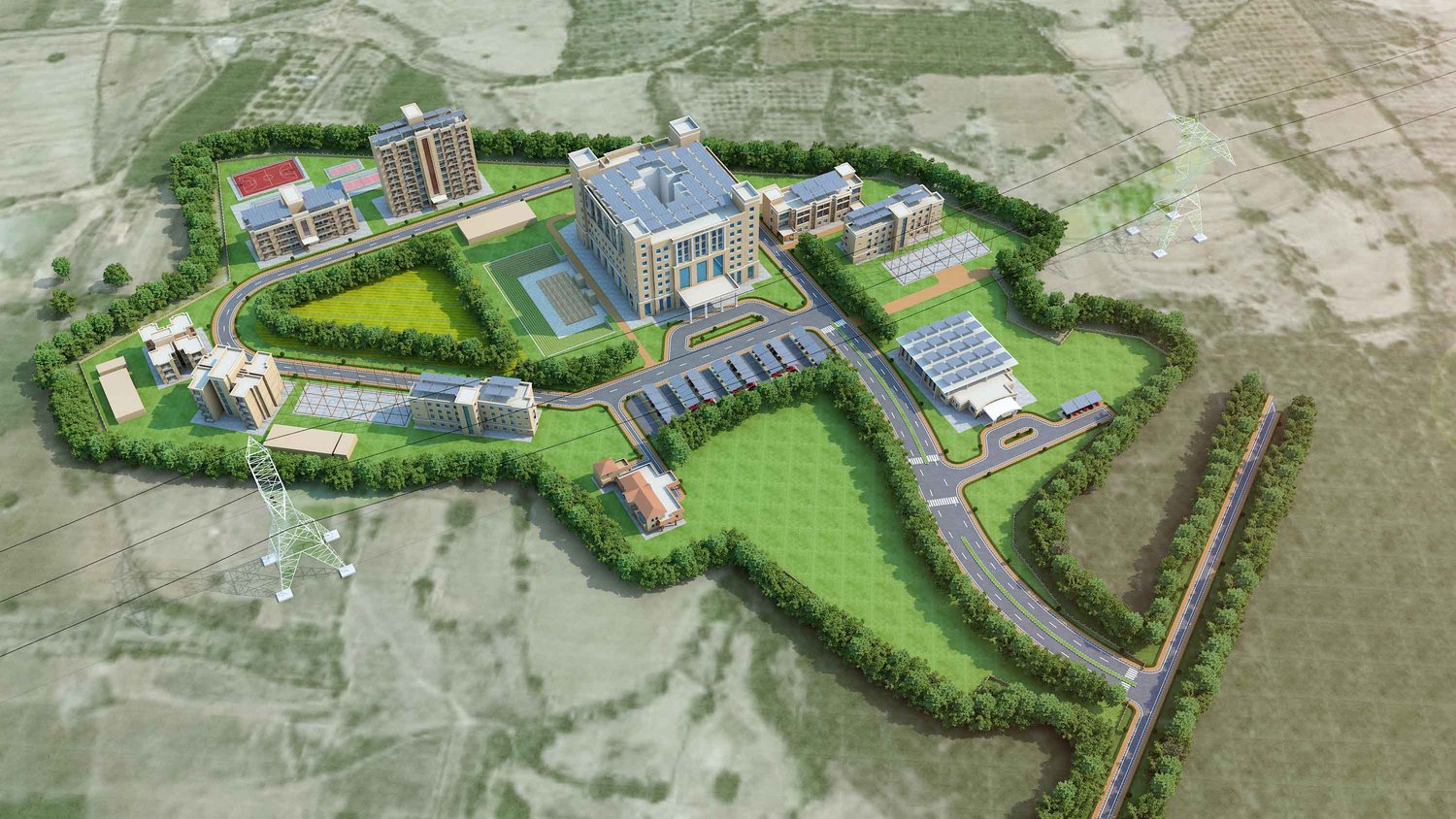 The Campus from above