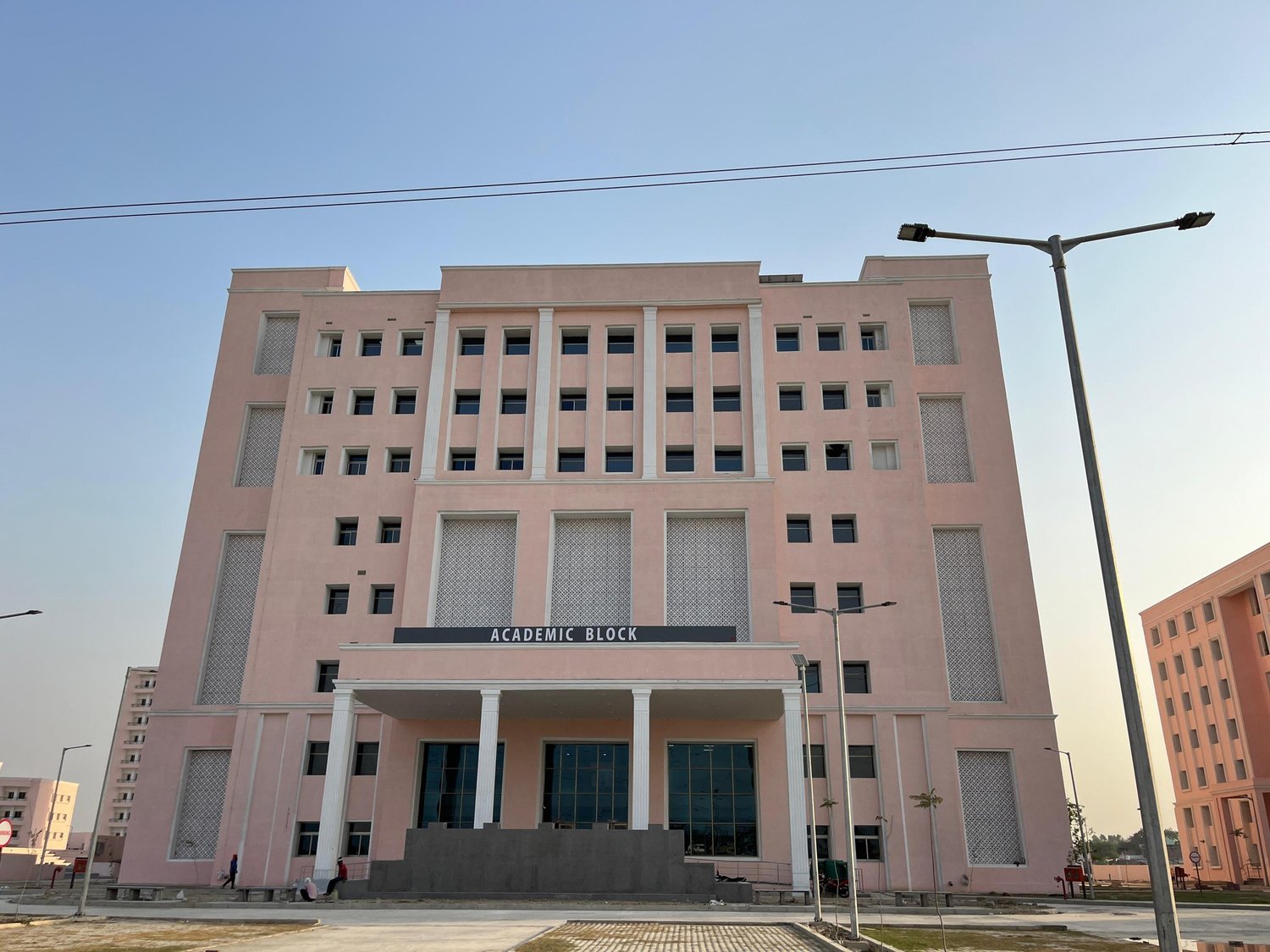 The completed hospital block