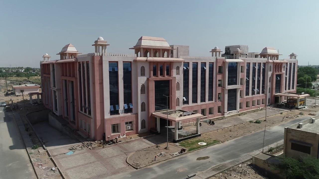 The completed college building