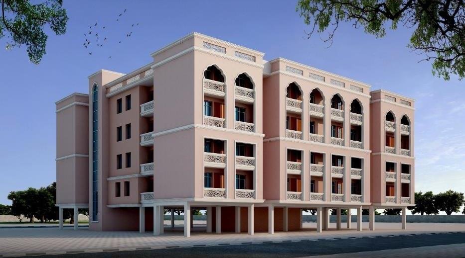 A residential block