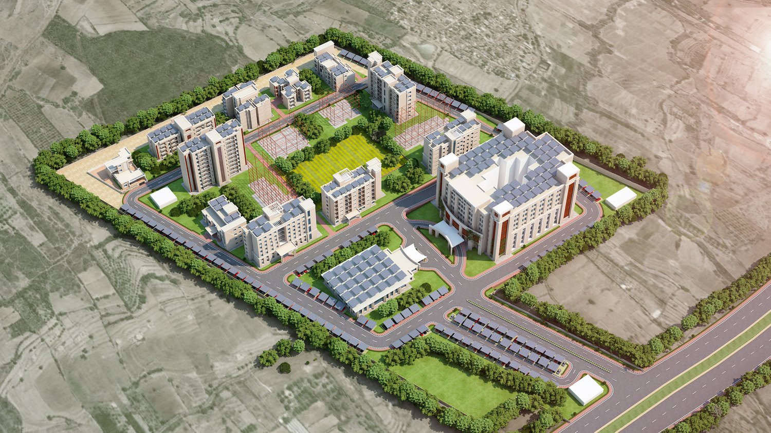 The Campus from above