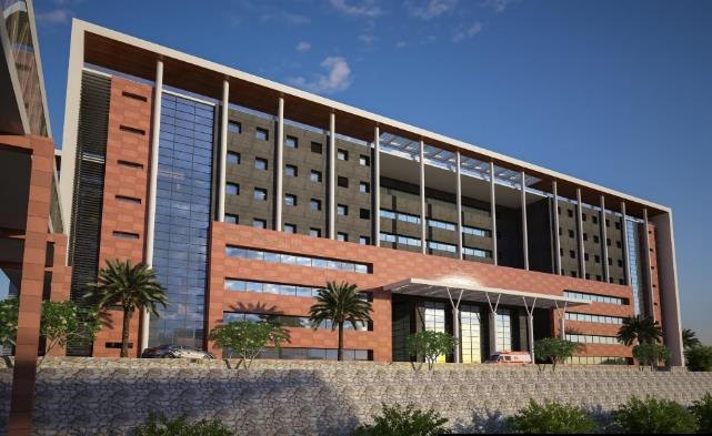 The new hospital block