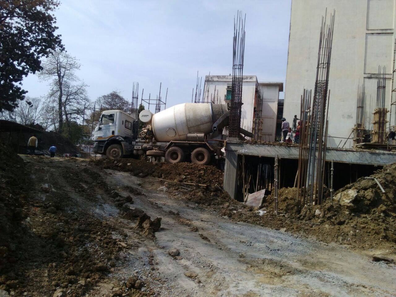 Academic block 01 under construction