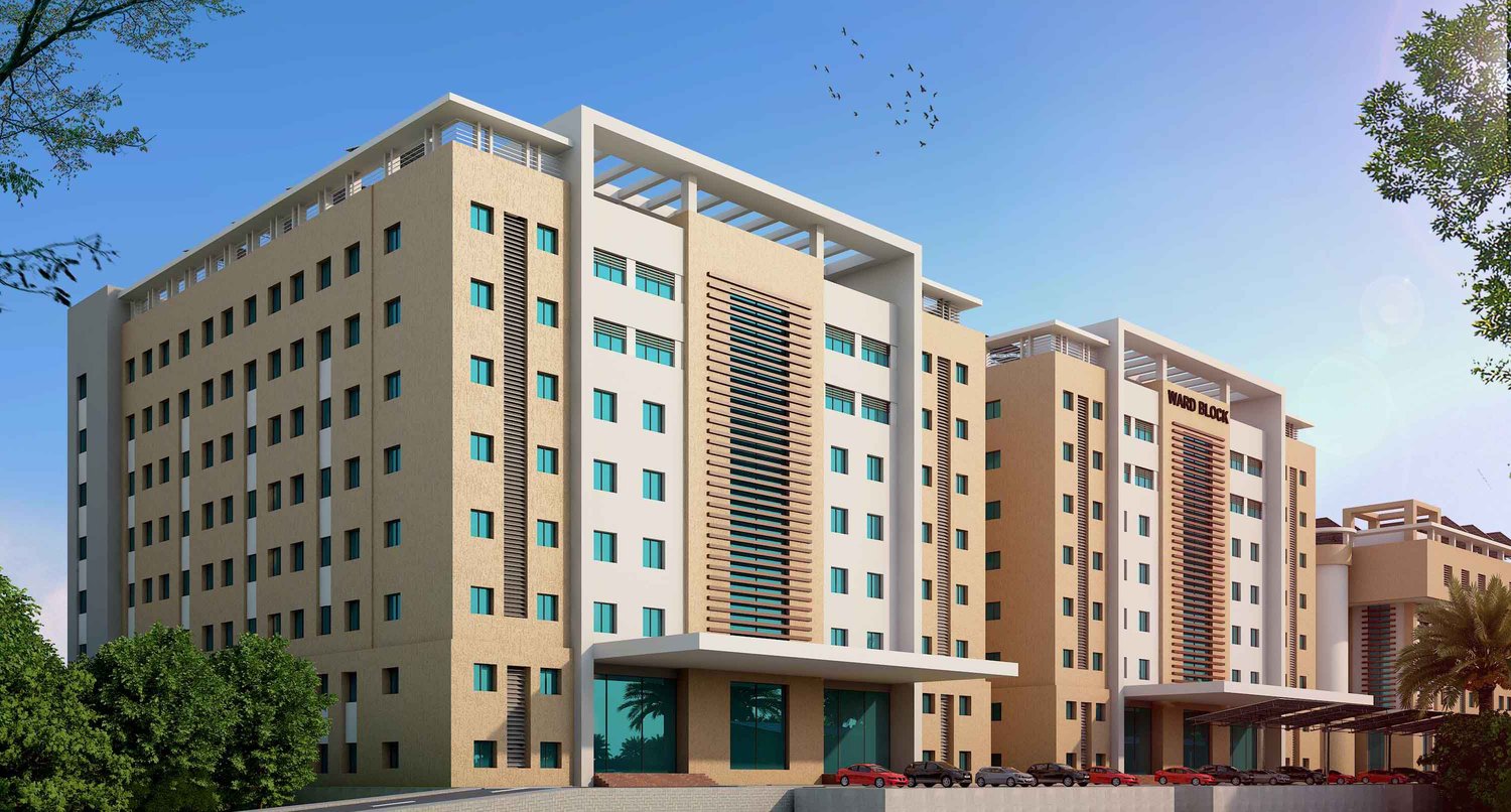 The Hospital and academic blocks
