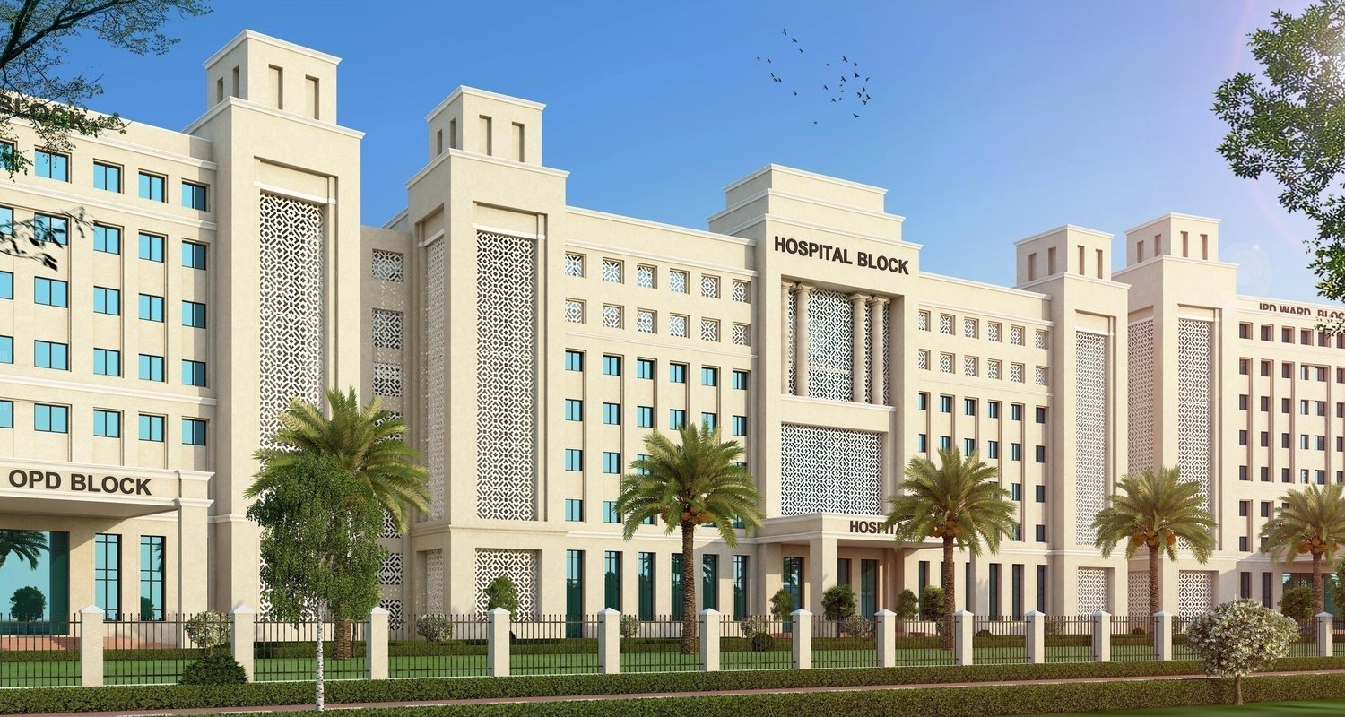 The OPD and Hospital blocks