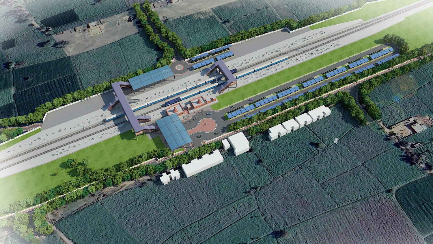 The station area, from above