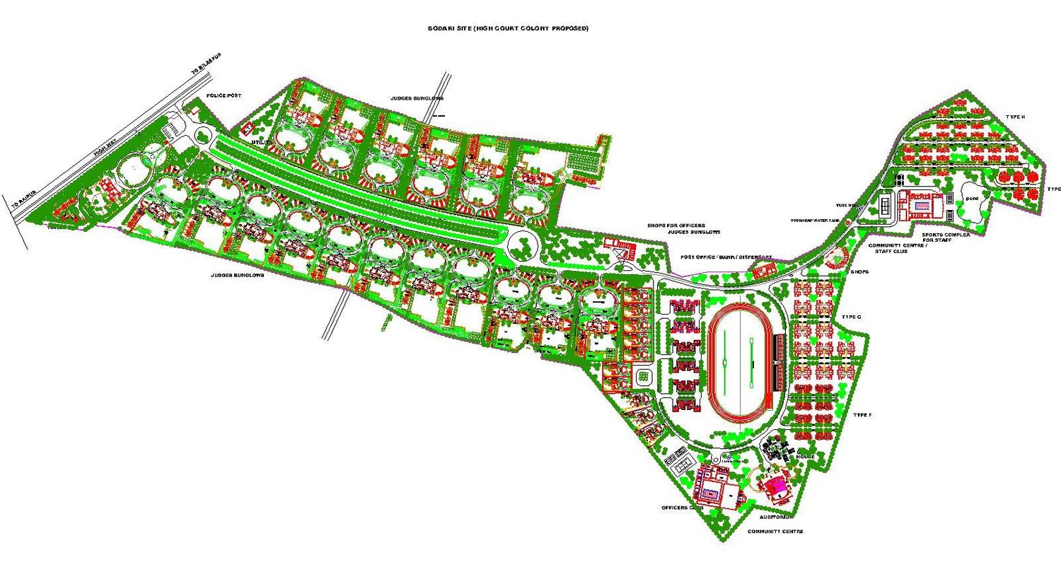 Site plan of the residential complex