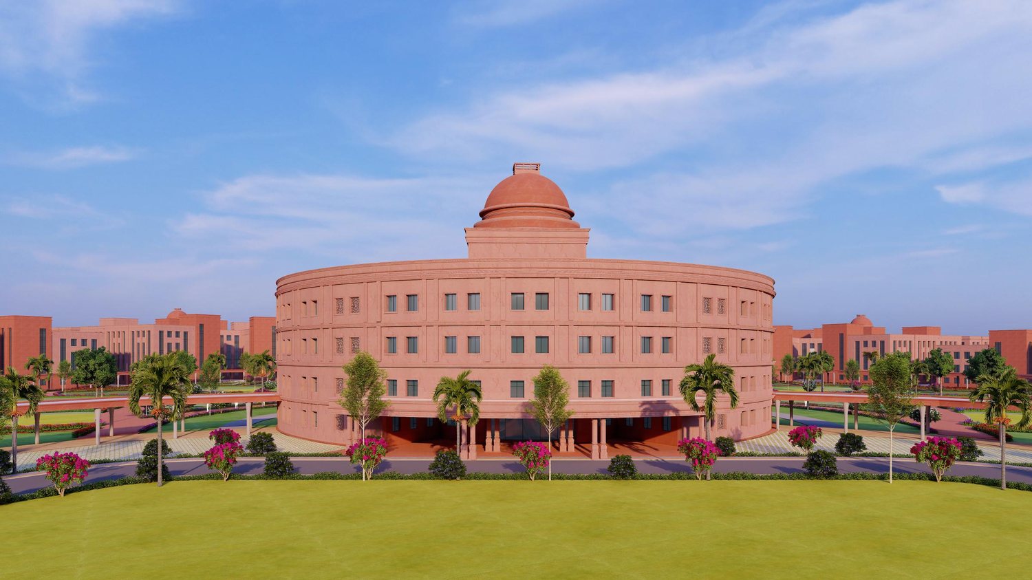 The lecture theatre block