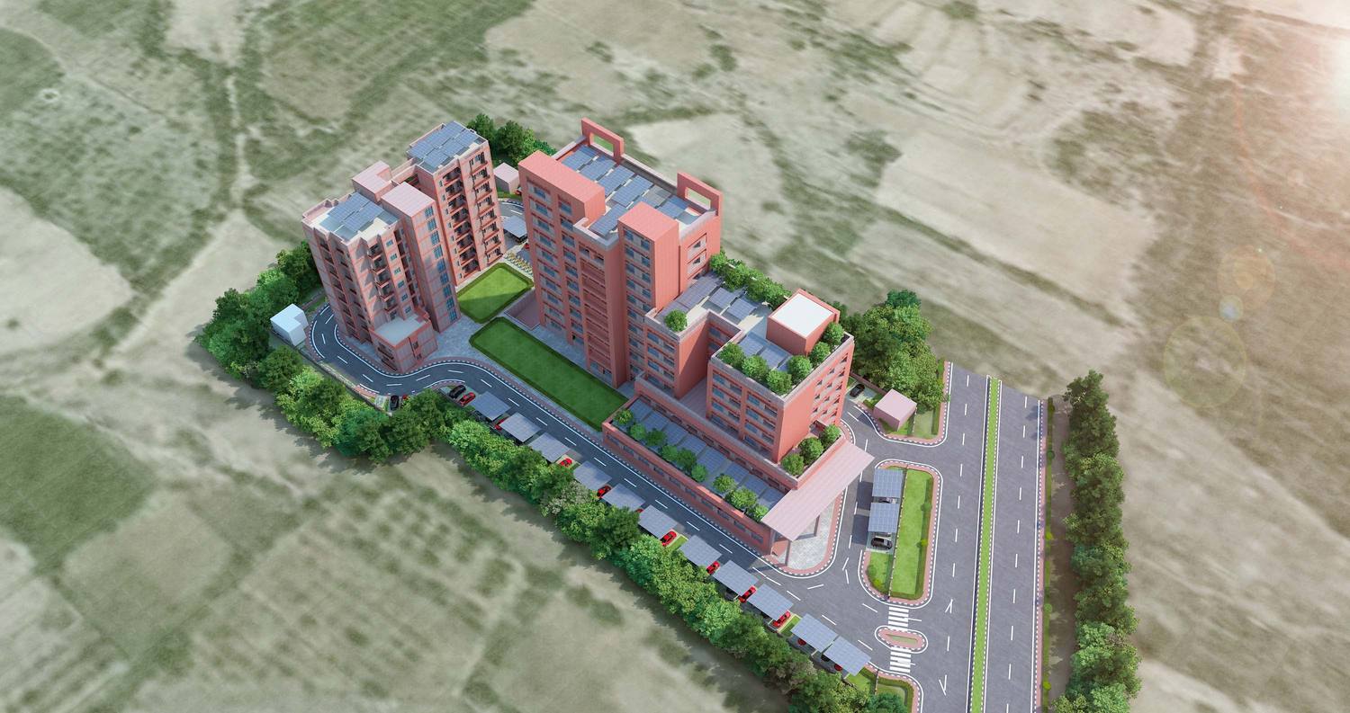 The housing from above