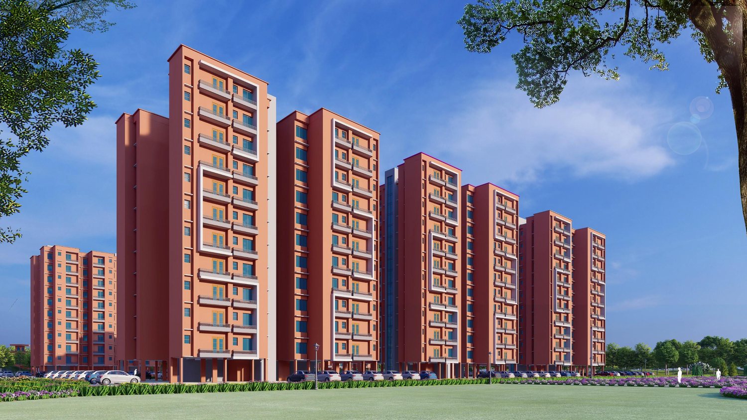 Type III residential towers at the NLCIL Township
