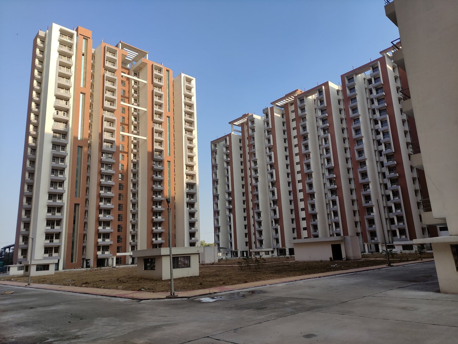 The blocks around the central open space