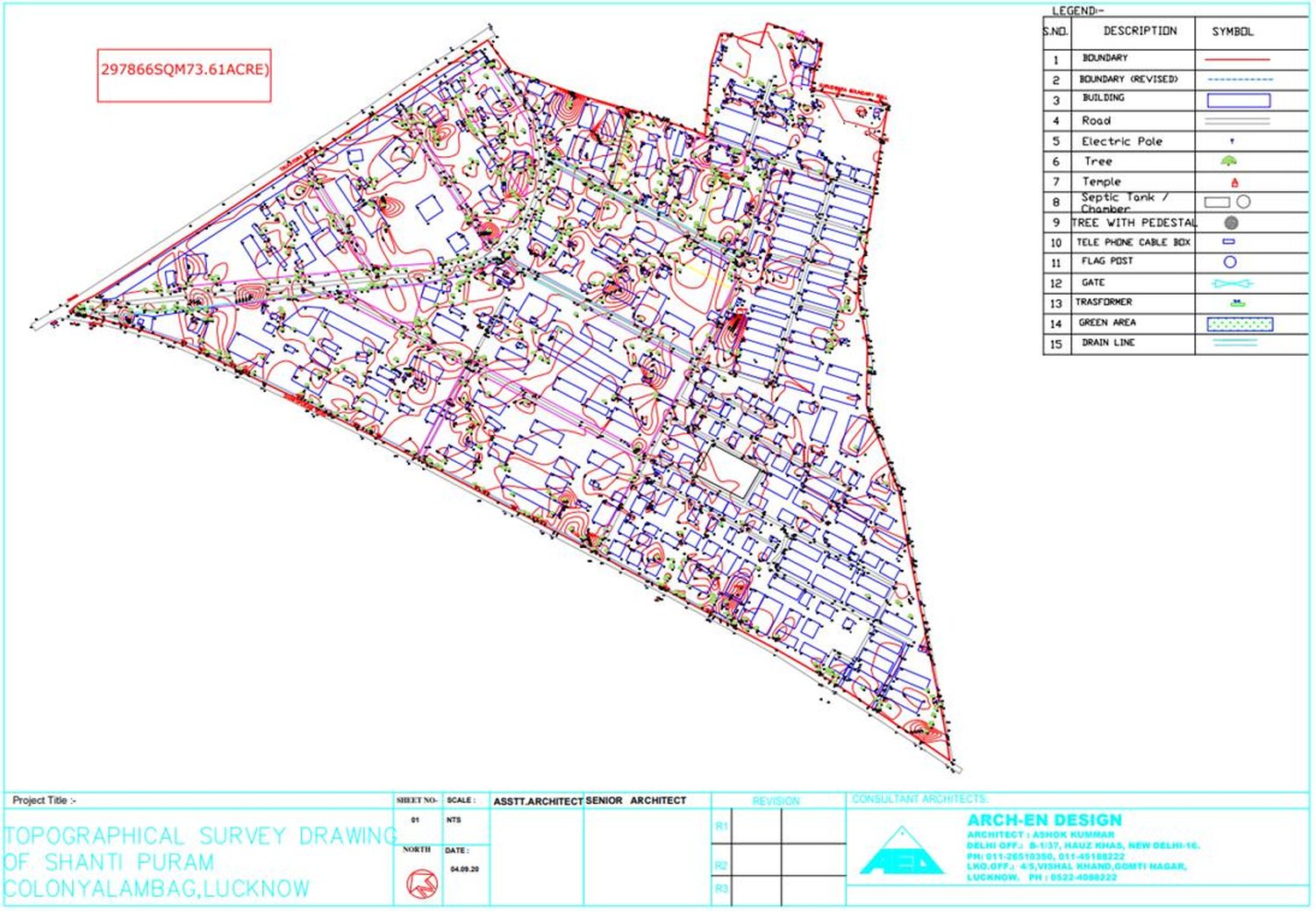 Topographical survey of the colony
