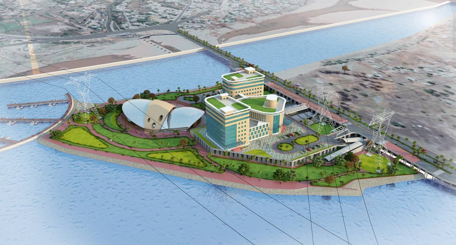 The peninsula from the river side