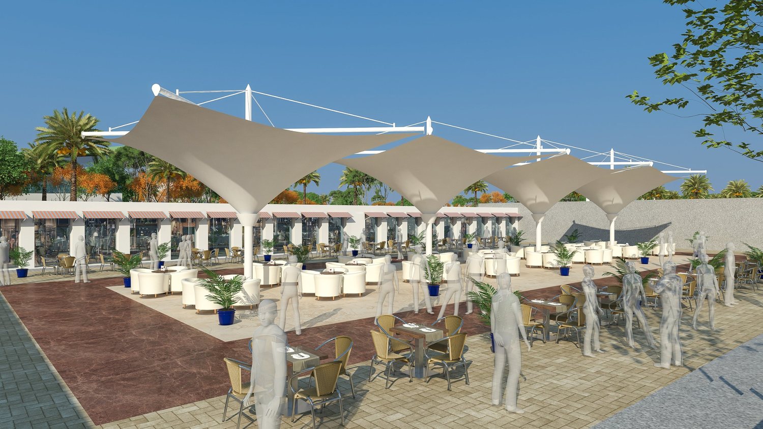 The food court