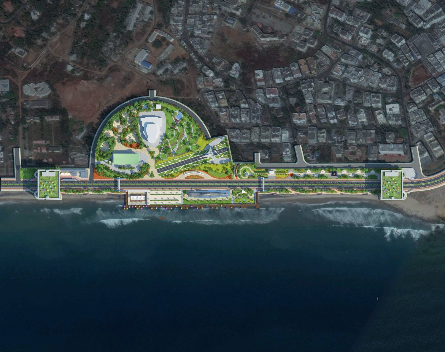 Top view of the precinct